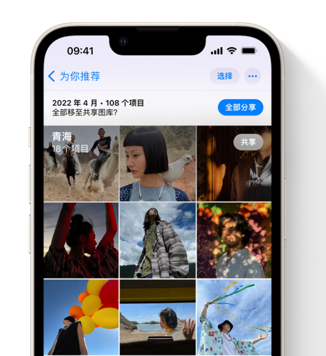 木里苹果维修网点分享在 iPhone 上使用共享图库 