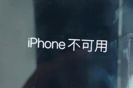 木里苹果服务网点分享锁屏界面显示“iPhone 不可用”如何解决 